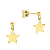 Cercei aur 14K cu stele si bilute DiAmanti CEL391EG14K-AS